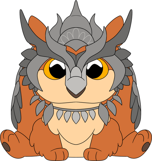 Armored Owlbear Plush (9in)