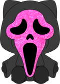 Glam Ghost Face Plush (9in)