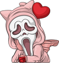 Valentine's Ghost Face