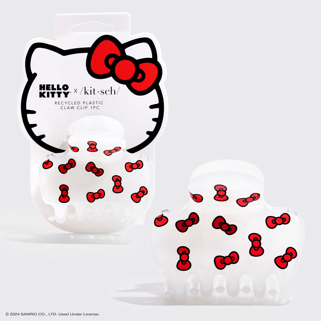 Hello Kitty x Kitsch Recycled Plastic Claw Clip  - Kitty Bows
