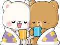 Milk and Mocha Bear Snuggles